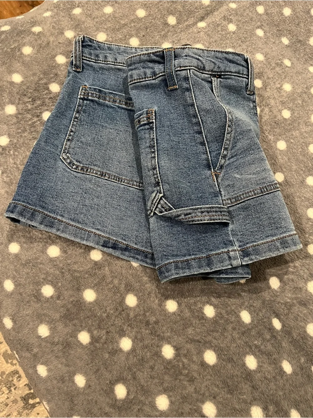 Celebrity Pink Blue Denim Shorts